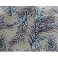 thumbnail image 5 of oneOone Georgette Viscose Bluish Violet Fabric Leaves,Bell & Baubles Sewing Craft Projects Fabric Prints By Yard 42 Inch Wide, 5 of 6