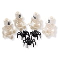 thumbnail image 2 of Accesorios LEGO: espeluznantes minifiguras de esqueletos de Halloween (paquete de 4) con arañas adicionales, 2 of 4