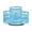 Blue, variant on erfcxs Storage Desk Accessories Desk Storage Desk Accessories 360 ° Rotating Desktop Storage Suitable For Pen Holders Marker Pens Erasable Metal Makeup Brush Holders