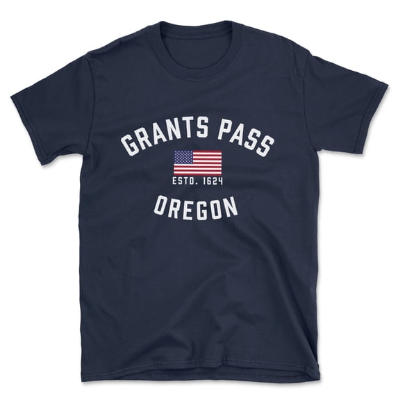 Grants Pass Oregon Patriot Men's Cotton T-Shirt