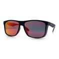 thumbnail image 4 of Mens Polarized Color Mirror Windbreaker Horn Rim Plastic Sunglasses Black - Fuchsia Mirror, 4 of 8