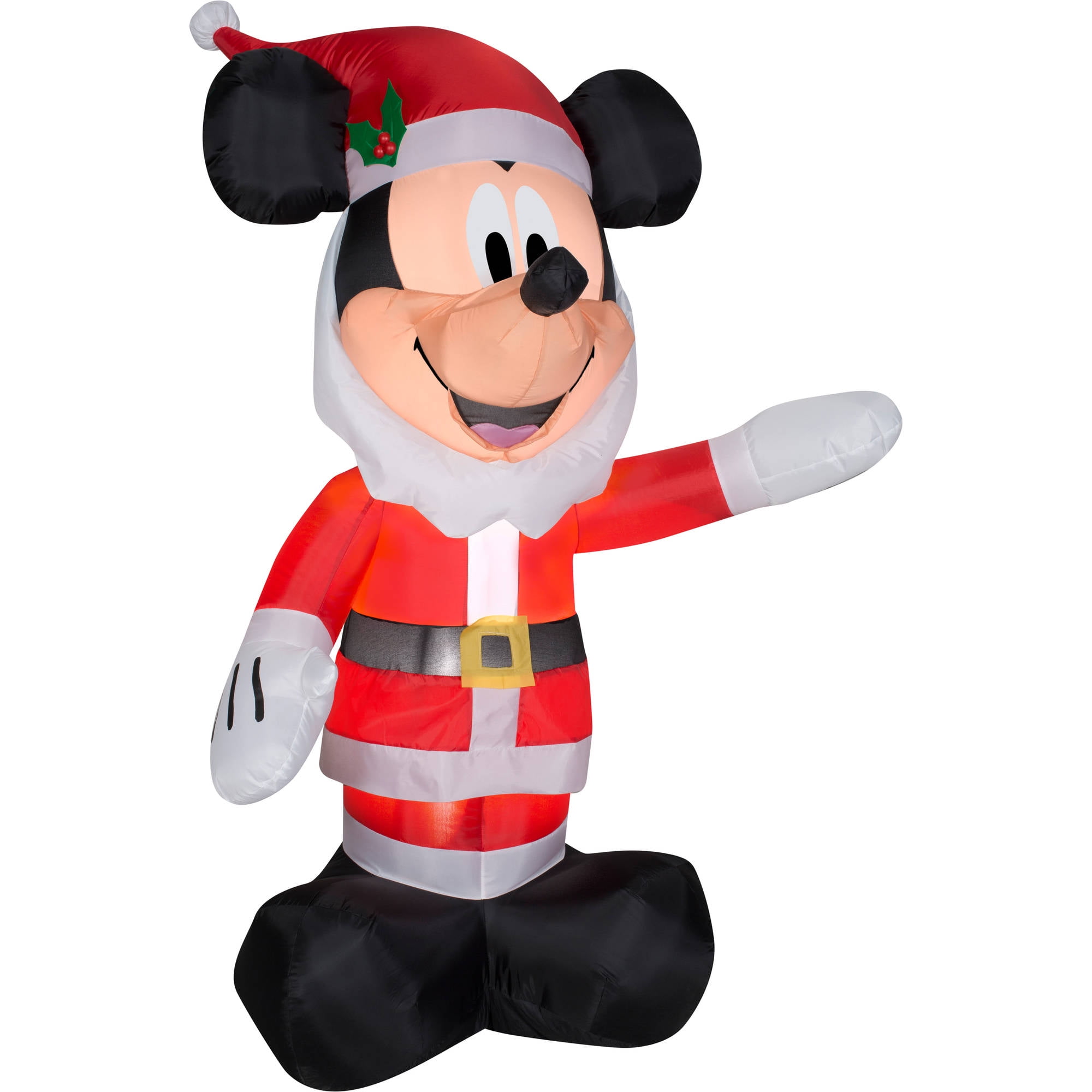 Airblown Inflatable Mickey Mouse Santa With Candy Disney Christmas Yard 