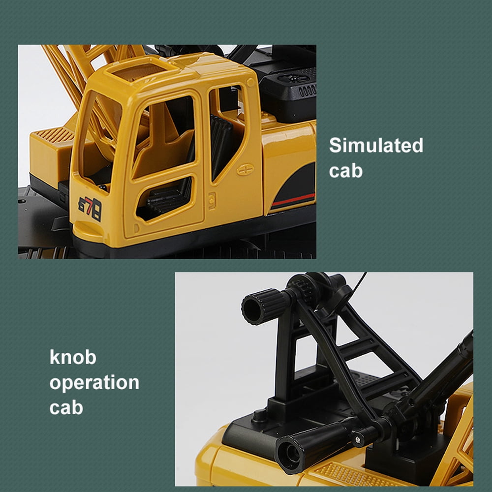 TZDZRC 1:24 Crane Toys for Kids 3-6 Years,Construction Trucks Toy for Boys, Inertial Power Engineering Car Model,Birthday Gift