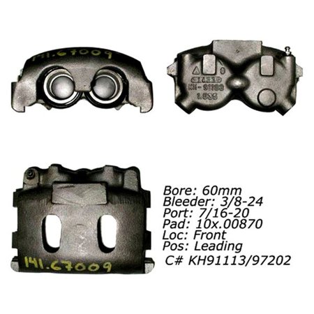 Centric 141.67009 - Remanufactured Semi-Loaded Front Passenger Side Brake Caliper