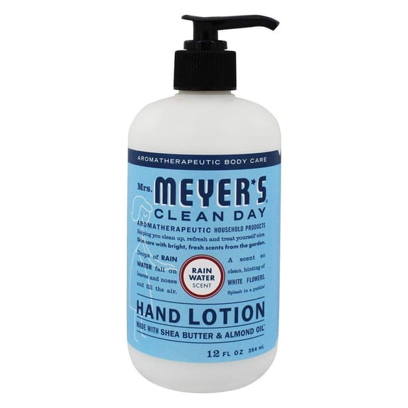 Mrs. Meyer's Clean Day Liquid Hand Lotion, Rainwater Scent, 12 Fl Oz 2-Packs