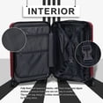 thumbnail image 3 of JZRSuitcase Hardside Carry On Luggage, Suitcase with Spinner Wheels TSA Lock , Travel Rolling Luggage 24 inch- Wine red, 3 of 10