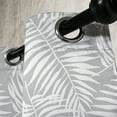 thumbnail image 3 of Ambesonne Leaves Grommet Curtain, Grey Aloha Leaf Botanical, 50"x84", Grey and White, 3 of 5