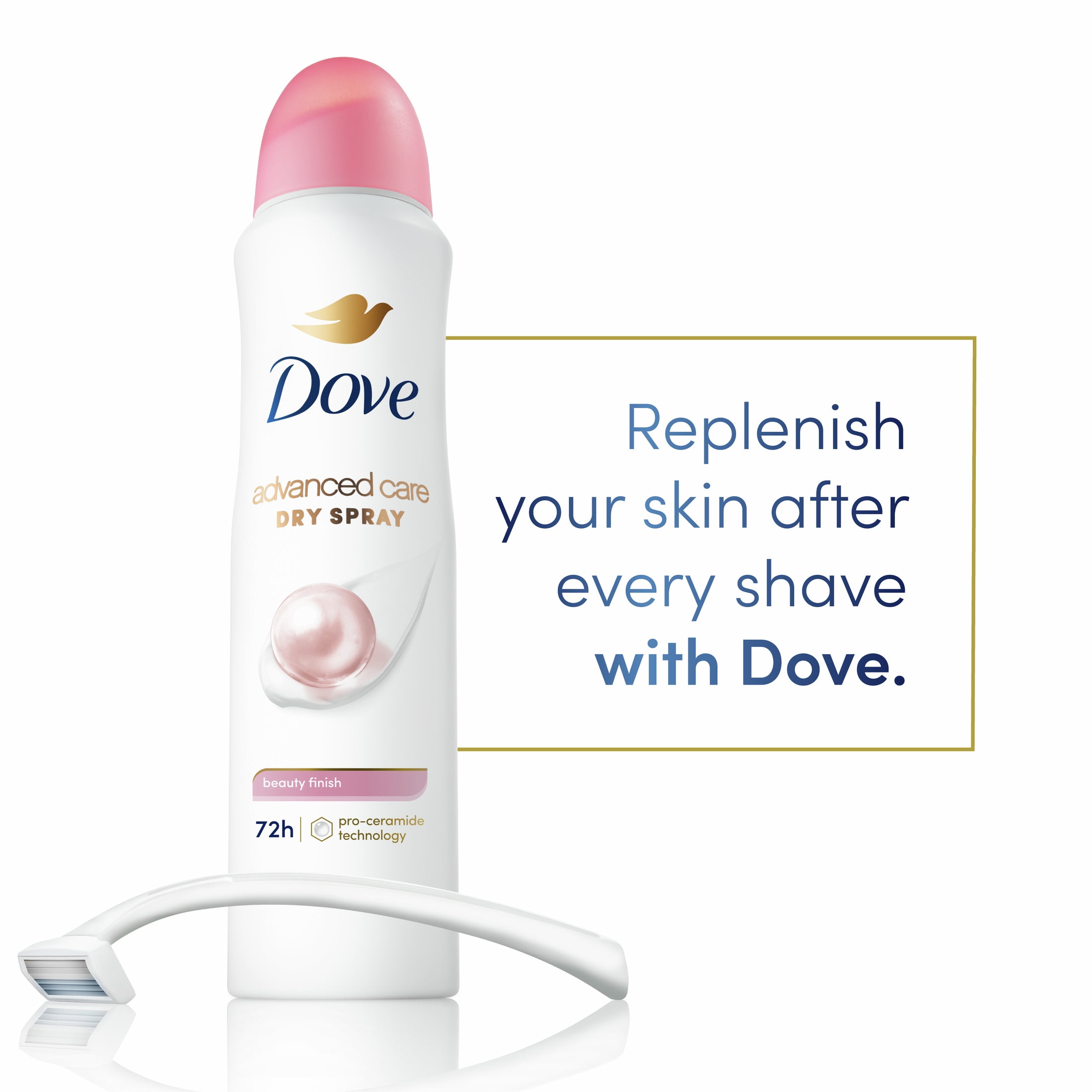 Dove Dry Spray Antiperspirant Deodorant for Women, Beauty Finish, 48 Hour  Protection, Soft And Comfortable Underarms, Rose, 3.8 Oz, Pack of 3