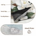 thumbnail image 6 of White Magnolia Area Rugs 6'x9', Small Throw Rugs for Kitchen Dining room, Spring Floral Blossom Flowers Plants Light Blue Indoor Outdoor Rug Non-Slip Low Pile Carpet Runner Reversible Floor Mats, 6 of 8