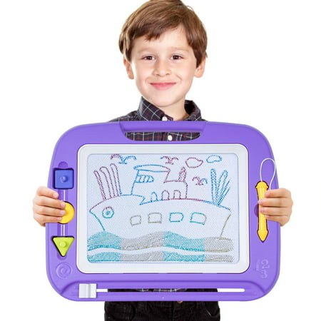 SGILE Large Magna Doodle Board Toy for Kids, 13X17” Magnetic Drawing Tablet Erasable Pad for Painting Writing Learning Kids Toddler Boy Girl Birthday Gift Present, Extra