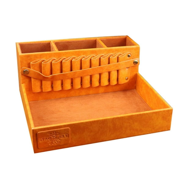 Tijeras de peluquería Soporte Estuche Organizador Caja de escritorio para caja de herramientas de peluquería naranja Yuyangstore organizador de peluquería