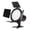 Black - US Plug, variant on YAHHU 12W RGB Photography Light Bi-Color LED Panel 128pcs Beads 3200K-5600K Dimmable Constant Lighting Unit with Metal Barndoors Remote Control EU Plug (7.87 inches / 20 cm)