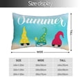 thumbnail image 2 of Balery Hello Summer Gnome 1 Funda de Cojín Estampada, Regalos para Mujeres, Regalos de Amor para Ella, Regalos para Novia o Esposa, Funda de Almohada-20"x30", 2 of 6