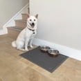 thumbnail image 2 of Covered Living Non-Slip Pet Food Mat with Honeycomb Grips 23" x 18", Standard Size, Waterproof, Gray, 2 of 5