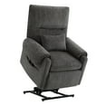 thumbnail image 4 of CHITA Power Lift Recliner for Adults, Lift Chairs with Heat & Massage for Elderly with Lumbar Support Side Pocket & USB Charge Port for Living Room Bedroom, Fabric, Gray, 4 of 26