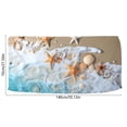 thumbnail image 3 of Oversized Beach Towel 28x55 Inch Quick Dry Microfiber Starfish Seashell Printed Towel for Beach Pool and Summer Vacation, 3 of 6