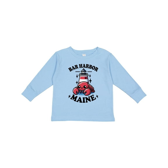 Inktastic Bar Harbor Maine Lobster Boys or Girls Long Sleeve Toddler T-Shirt