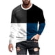 thumbnail image 2 of Blusas y camisas de manga larga con cuello redondo para hombre, estilo casual, cuello redondo, manga larga, estampado, blusa para hombre, 2 of 4