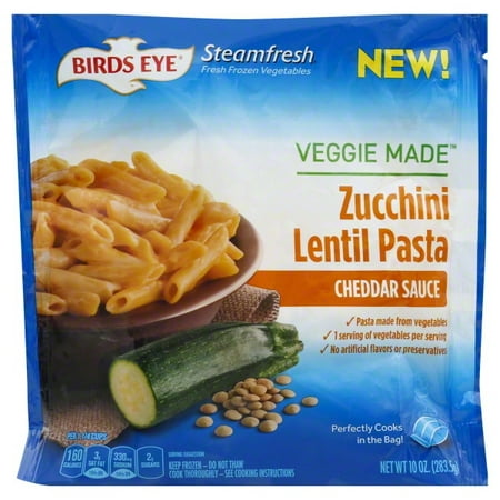 Birds Eye Veggie Pasta Frozen Zucchini Lentil Penne with Cheddar Sauce
