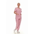 thumbnail image 5 of HEAL+WEAR Soft Stretch Scrub Set 4-Way Stretch V-Neck Top & Cargo Jogger Pants for Women, 5 of 6