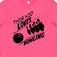 thumbnail image 4 of Inktastic This Kid Loves Bowling Youth T-Shirt, 4 of 5