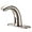 Brushed Nickel, variant on Brushed Gold Touchless Bathroom Sink Faucet - Battery Operated Automatic Motion Sensor Hands Free Faucet with Hot and Cold Mixing Valve
