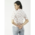 thumbnail image 2 of Moomaya Printed Cotton Top, Regular Fit Cotton Elbow Sleeve Casual Tunic Blouse, 2 of 8