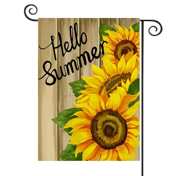 DMERBYL Summer Garden Flag 12x18 Inch Double Sided Sunflower Yard Flag Summer Seasonal Holiday Outdoor Decoration