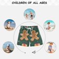 thumbnail image 6 of FORMRS Boys Swim Trunks Quick Dry Mesh Liner Boardshorts Sizes XS-XL, Green Christmas Gingerbread, 6 of 7