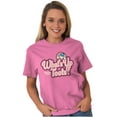 thumbnail image 3 of What Up Toots Cute Mr Owl Tootsie Pop Women's Graphic T Shirt Tees Brisco Brands S, 3 of 6