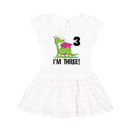 

Inktastic 3rd Birthday Outfit Girl Dragon Gift Toddler Girl Dress