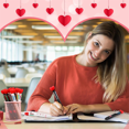 thumbnail image 1 of 24 Pcs Valentine'S Day Heart Shape Pens Bulk, Ballpoint Pens, 1 of 5