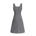 thumbnail image 3 of POINTERTECK Robe en Coton Col en U Jupe Gilet Tridimensionnelle pour Femmes, 3 of 3