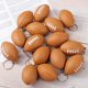 thumbnail image 5 of FELTECHELECTR 24 llaveros con forma de rugby, creativos, únicos, para decorar llaves, pequeños regalos para hombres y mujeres (café), 5 of 7