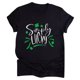 thumbnail image 2 of Puntoco - Camiseta de manga corta para mujer, estilo informal, con estampado del día de San Patricio Puntoco Puntoco-4625, 2 of 5