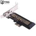 thumbnail image 2 of 1pc NVMe PCIe M.2 NGFF SSD To PCIe X1 Adapter Card PCIe X1 To M.2 Card With Bracket, 2 of 5