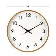 Better Homes & Gardens 20 Quartz Modern Indoor Wall Clock, Easy Installation