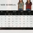 thumbnail image 3 of Minjewel Women's Casual Loose Fit Short Sleeve Button Up V-Neck Gradient Print T-Shirt Top Summer Blouse Streetwear Ombre Fashion Y2K Comfortable,Blue,S, 3 of 6