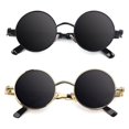 thumbnail image 1 of Gafas de sol CGID Retro Steampunk redondas polarizadas UV400 E72, 1 of 6