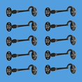 thumbnail image 2 of 10 Cabin Hook Eye Shed Gate Door Latch Locker Holder 4" Iron, 2 of 2