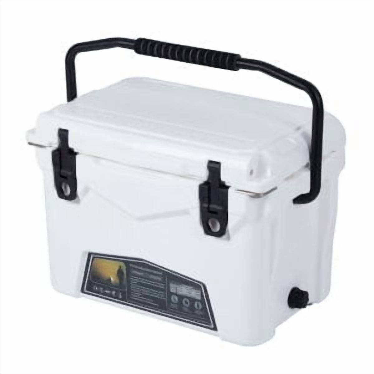 20 Quart Hard Camping Cooler, Adventure Outdoor Cooler Portable Insulated Ice Chest Cooler Box with Heavy Duty Handle, 5-Day Ice Retention, Great Camping Cooler with Easy Carry Top Handle Cooling Ice