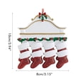 thumbnail image 2 of Árbol De Navidad Calcetín De Navidad Personalizado Familia De 2 3 4 5 6 7 8 Resina Colgante Colgante Año De Regalo De Invierno Serendint HA042017-01, 2 of 6