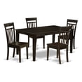 thumbnail image 3 of East West Furniture CAP5S-MAH-LC 5 Piece Dining Table Set For 4 Set- Dining Room Table and 4 Dining Chairs, 3 of 4