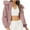 Pink, variant on Fartey Women Fleece Cropped Jackets Trendy Zip Up Hooded Coat Soft Plush Sherpa Lined Jacket Winter Warm Long Sleeve Solid Coat Outwear