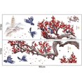 thumbnail image 3 of Queilt (30900.2cm) Autocollant Mural Design TTG Motif Fleur de Prunier, 3 of 3