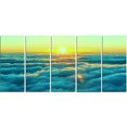 thumbnail image 2 of Beautiful Sunset over Blue Clouds - Landscape Canvas Art Print, 2 of 3
