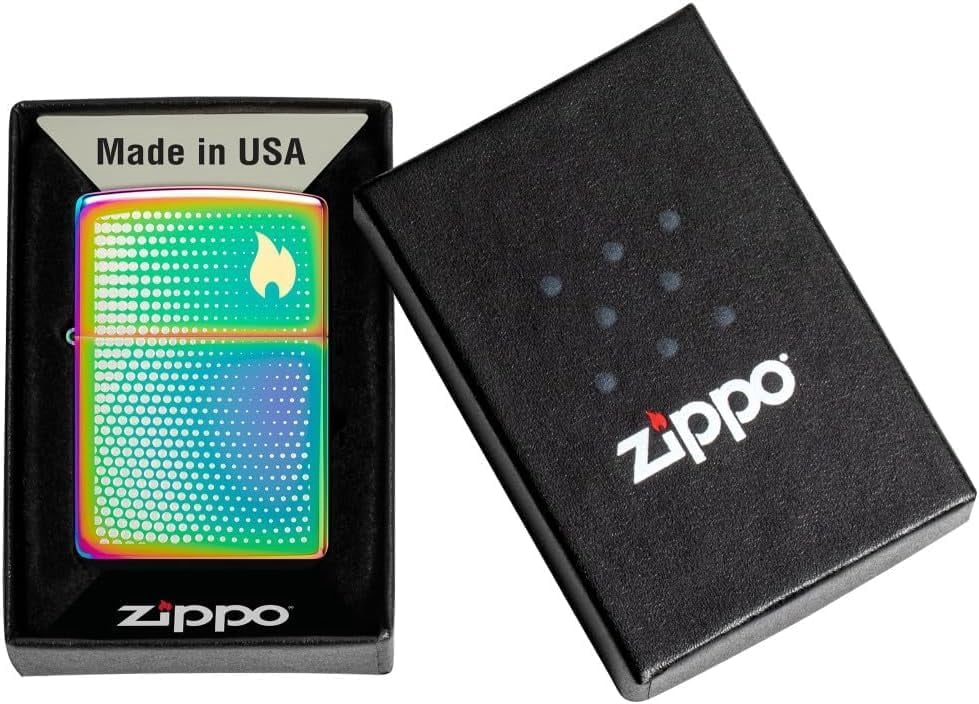 Zippo Lighter - Customized Message Dot Matrix Multi Color Pocket Lighter 46569
