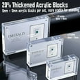thumbnail image 3 of ZEECER 4x6 Acrylic Picture Frames 2 Pack, 20% Thicker Block, Clear Picture Frames Freestanding Double Sided Magnetic Acrylic Lucite Frameless Transparent Square Frame Gift for Desktop Display, 3 of 18