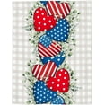 thumbnail image 7 of Eucalyptus 4th of July Throw Blankets, Patriotic American Flag Stars Soft Fleece Blanket Decorative for Home Sofa Couch Chair Living Bedroom,60x80 Inches, Grey Gingham, 7 of 7