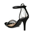 thumbnail image 3 of BI11 Women Nubuck Single Band Lucite Ankle Strap Stiletto Heel Sandal, 3 of 5
